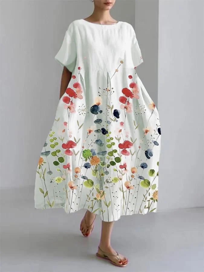 AMELIA™ | Flattering Summer Floral Maxi Dress