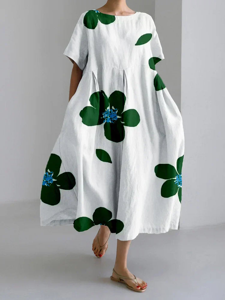 NORA™ | Flattering Summer Floral Maxi Dress