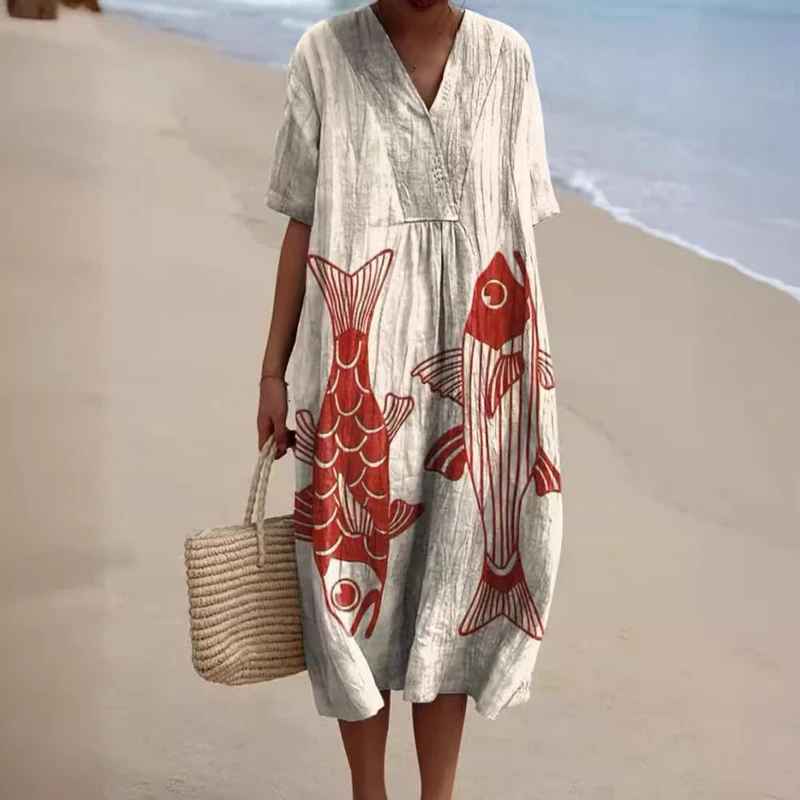 Hannah - Animal Print Vintage Dress