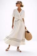 The Aria Striped Maxi Dress