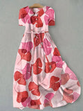 Camille | Powder Pink Floral Dress
