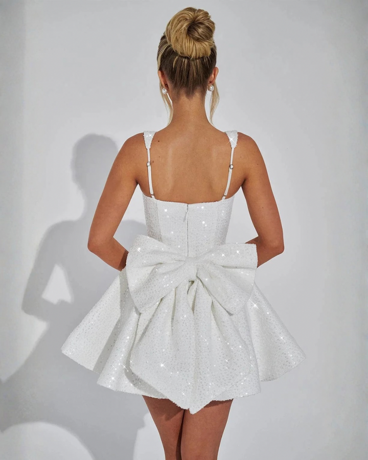 Victoria Dazzling Sequin Bow | Mini Dress