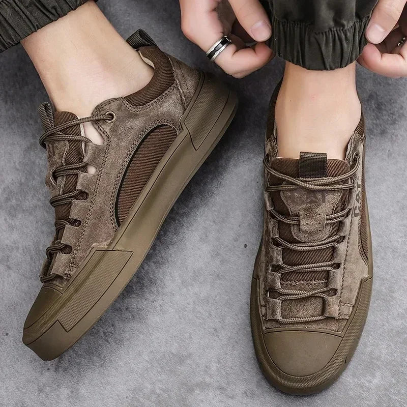 UrbanEdge - Leather Sneakers
