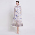 Sarah | Elegant Floral Chiffon Dress