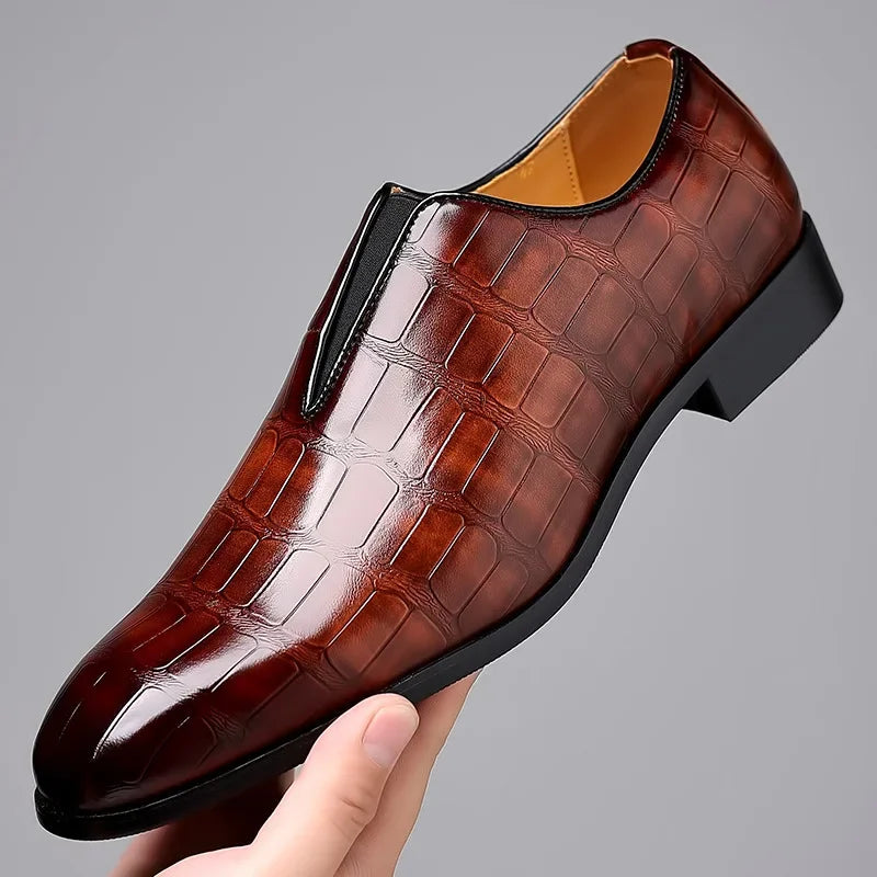 Noah™ - Stylish Stone Pattern Slip-on Loafers