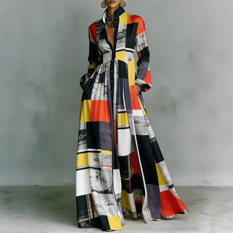 Sienna – Floral Button Maxi Dress