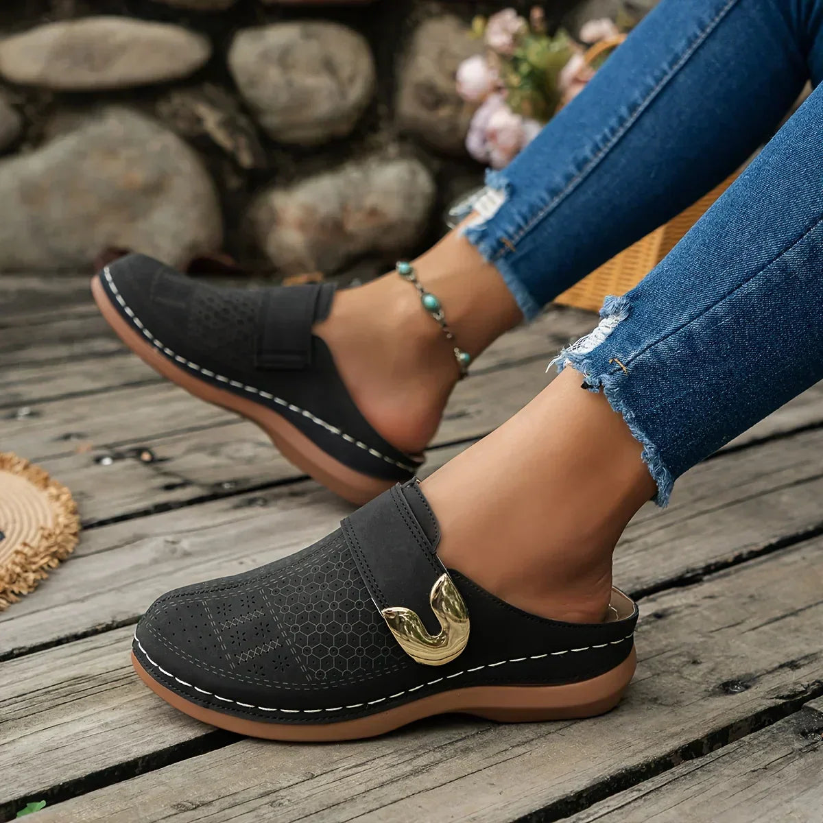 Mia™ - Chic Wedge Sandals