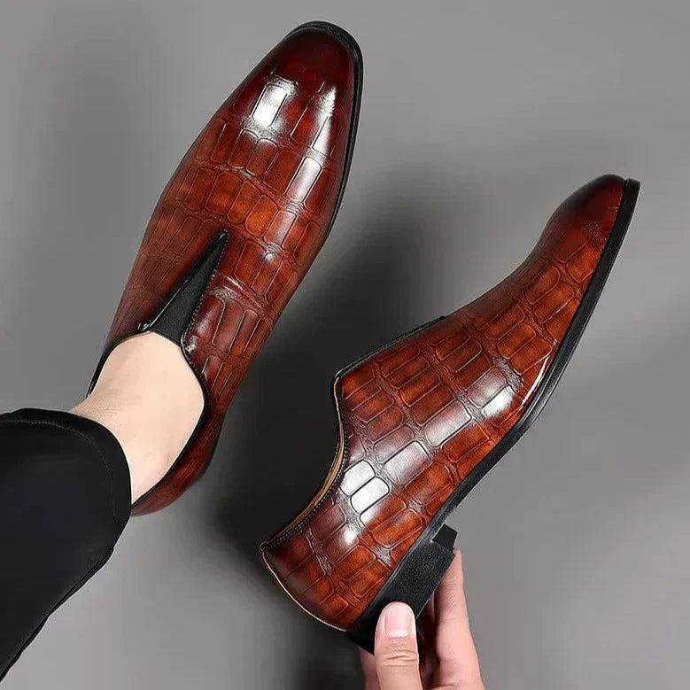 Noah™ - Stylish Stone Pattern Slip-on Loafers