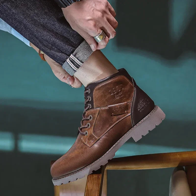 Kennedy | Faux Leather Ankle Boots