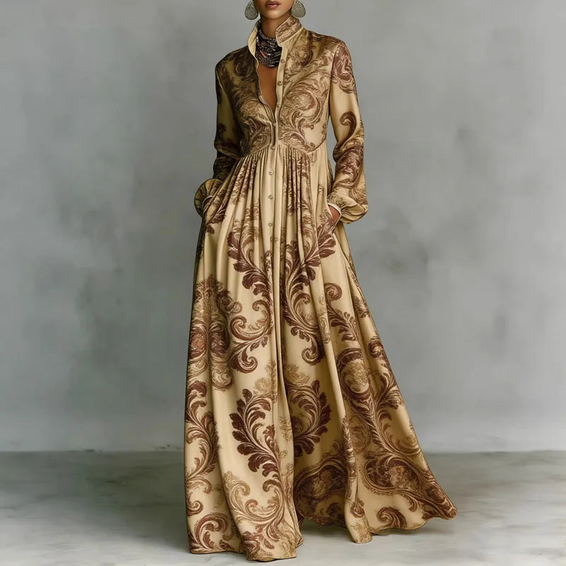 Sienna – Floral Button Maxi Dress