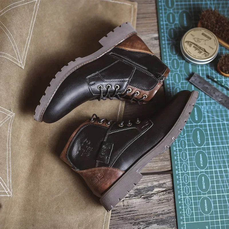 Kennedy | Faux Leather Ankle Boots