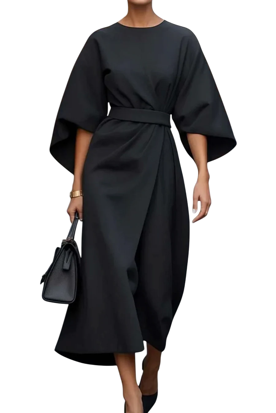 The Louise Lantern Sleeve Dress
