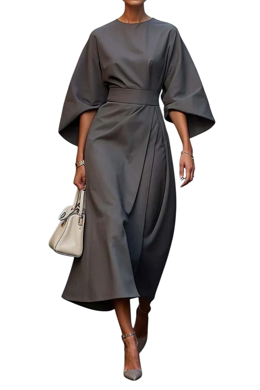 The Louise Lantern Sleeve Dress