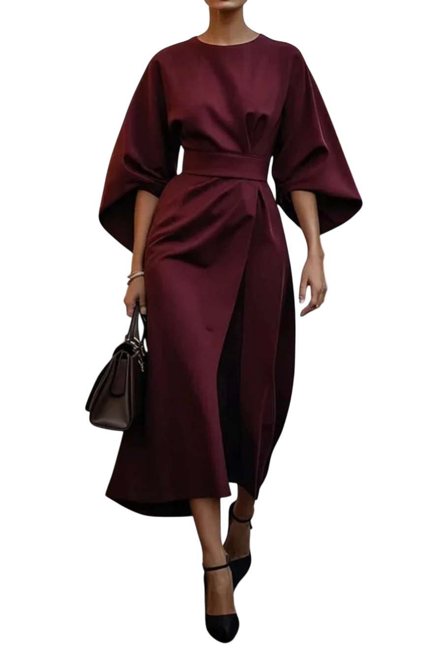 The Louise Lantern Sleeve Dress