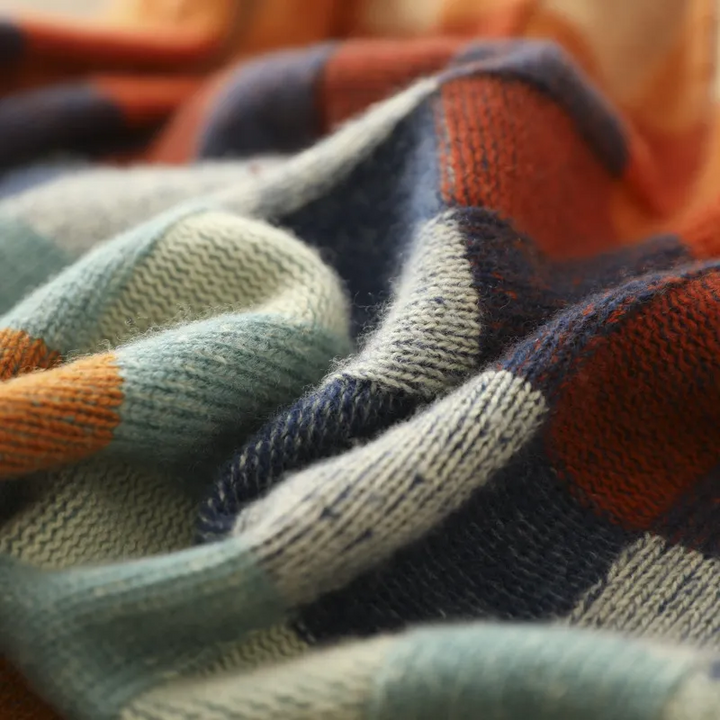Olivia™ - Soft Patchwork Turtleneck