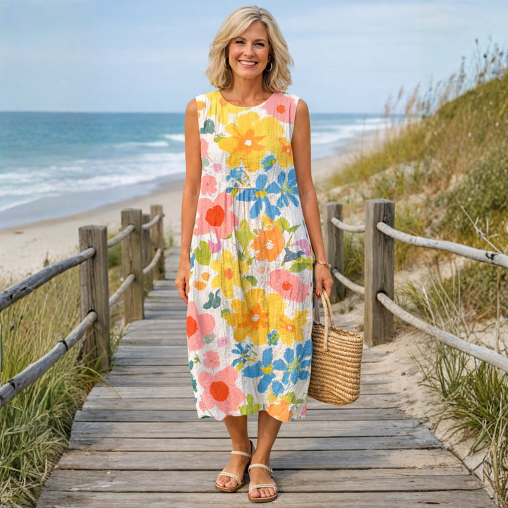 Victoria | Midi Floral Dress