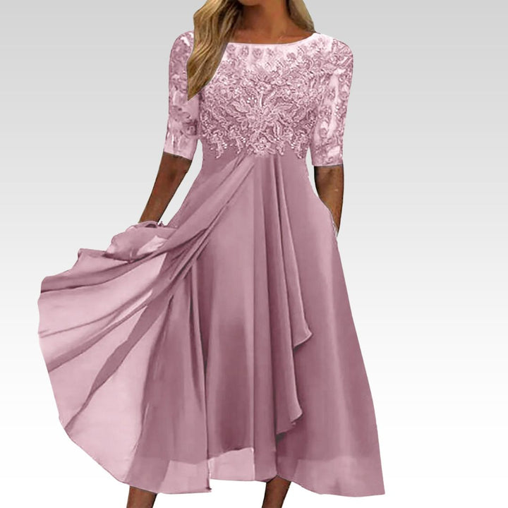Puck™ | Elegant Lace Midi Dress
