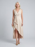 Mandy - Chic Wrap V-Neck Midi Dress
