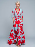 Michelle™ - Elegant Floral Wrap Dress