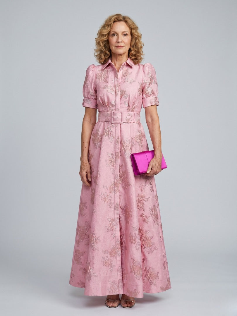 Anabella - Dress with Short Puff Sleeves