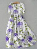 Amélie | Elegant Dress with Lavender Flowers