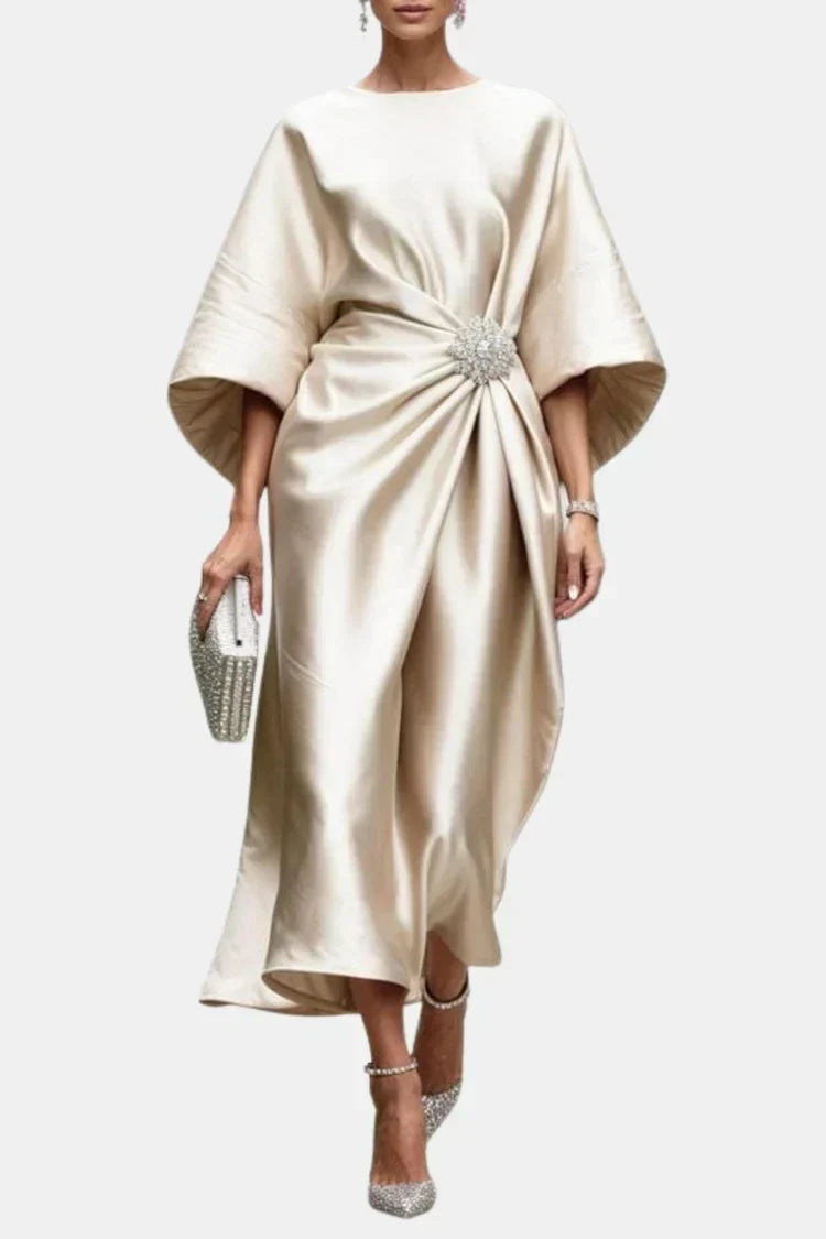 The Isadora Satin Maxi Dress