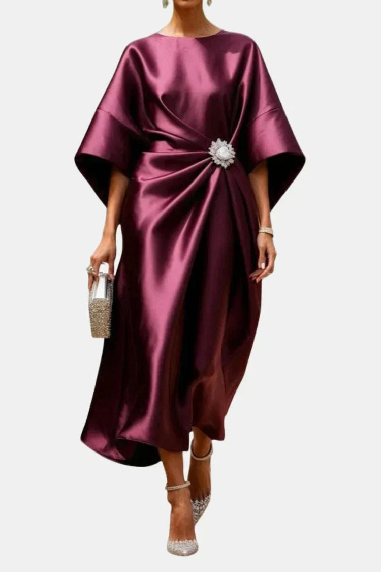 The Isadora Satin Maxi Dress