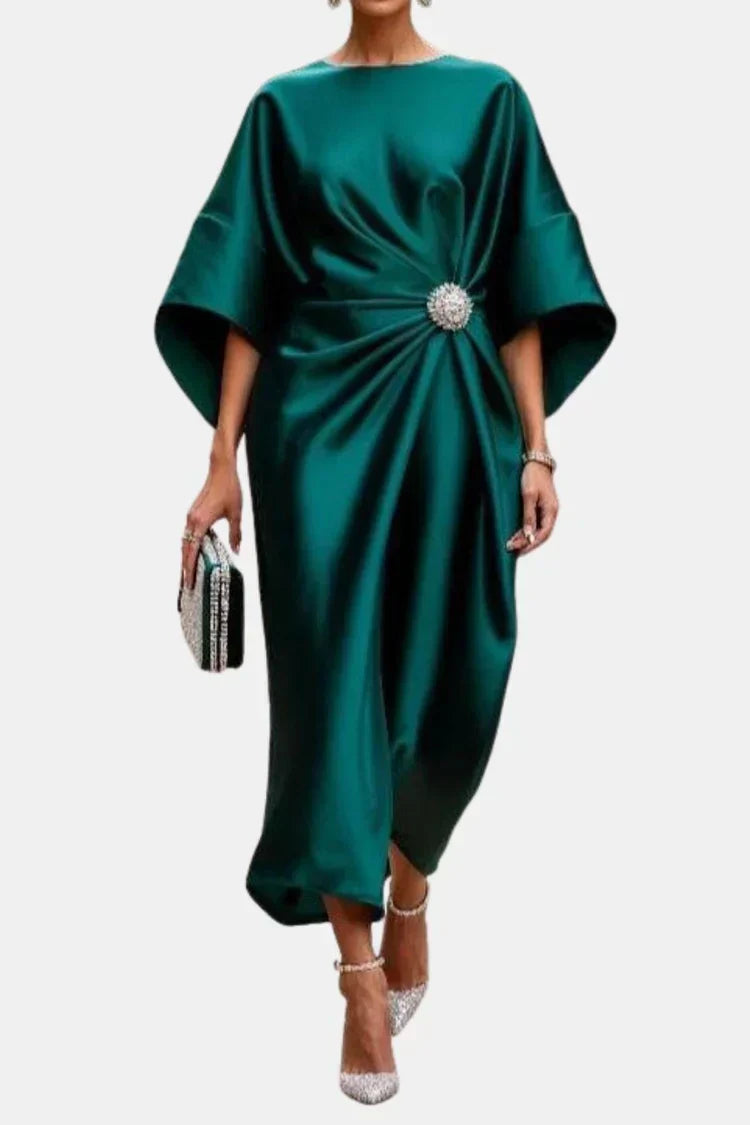 The Isadora Satin Maxi Dress