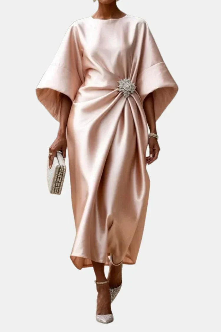 The Isadora Satin Maxi Dress