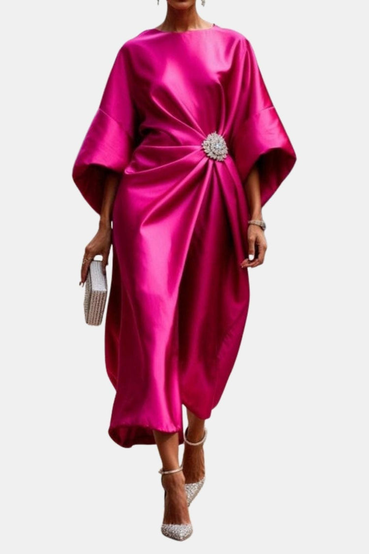 The Isadora Satin Maxi Dress