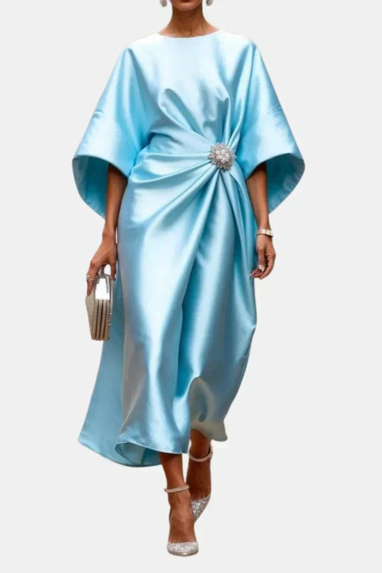 The Isadora Satin Maxi Dress