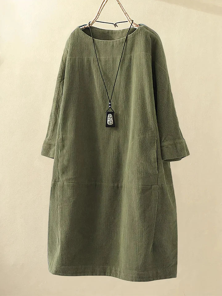 Comfortable Vintage Corduroy Tunic