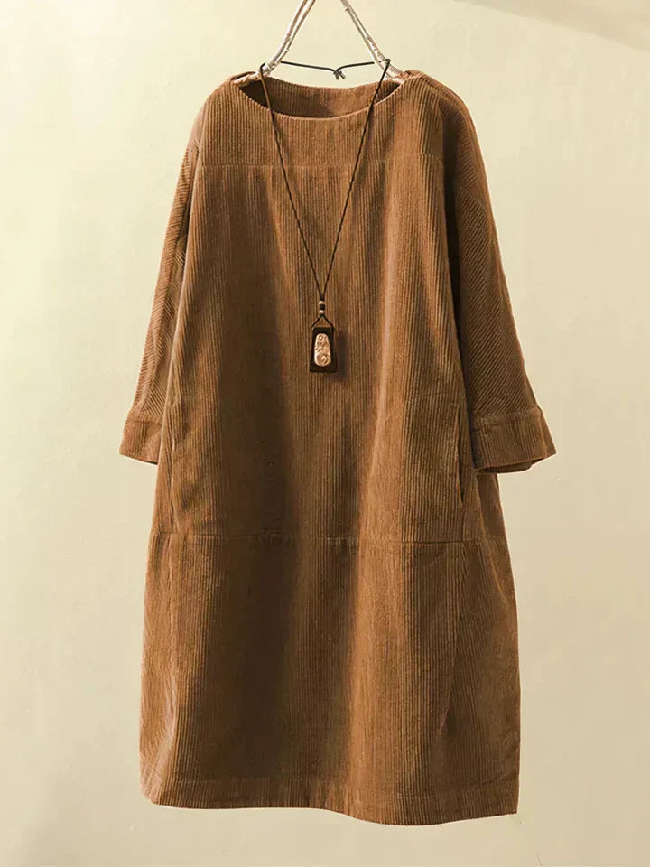 Comfortable Vintage Corduroy Tunic