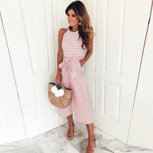 Azaria - Striped Jumpsuit