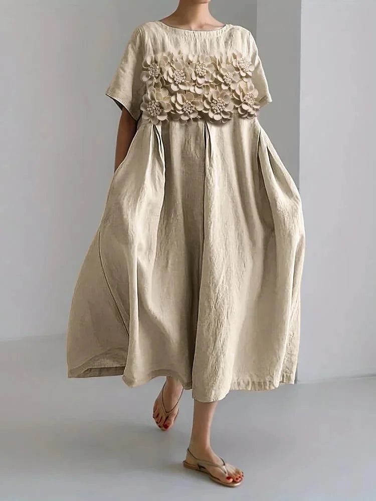 CLARA™ | Flattering Summer Floral Maxi Dress