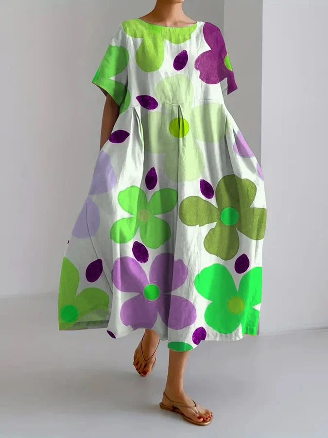 Florence™ | Flattering Summer Floral Maxi Dress
