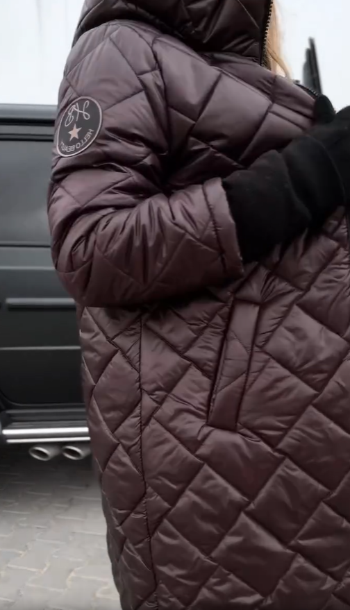 Bogna | Elegant Quilted Down Jacket with Hood