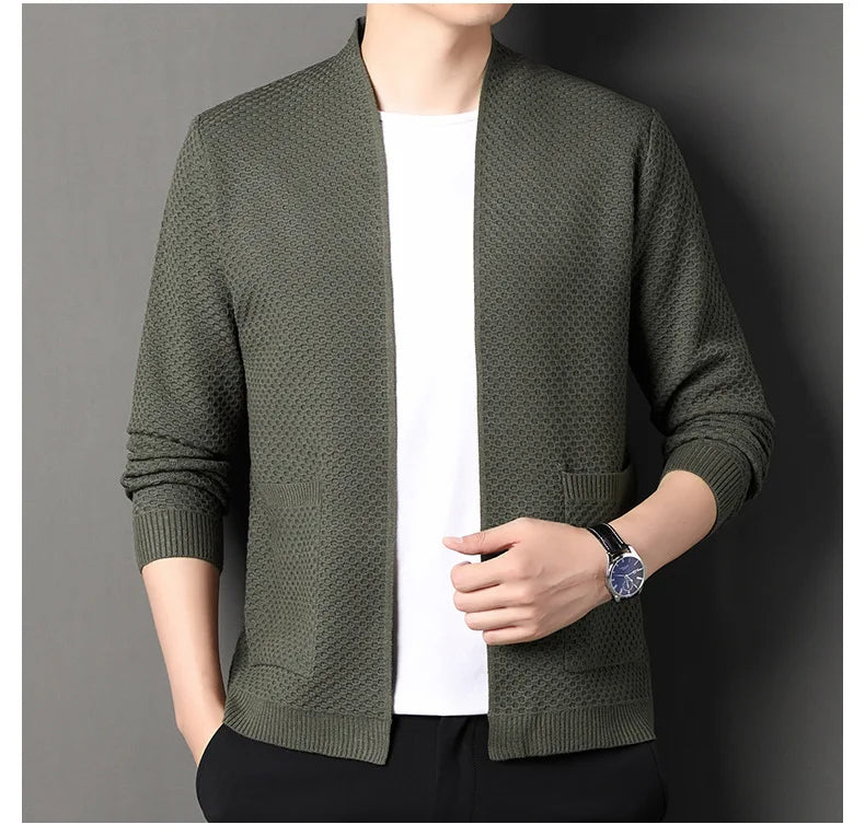 James™  - Comfortable Honeycomb Cardigan