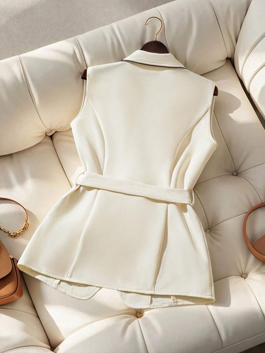 Sophia™ - Elegant Vest With Belt