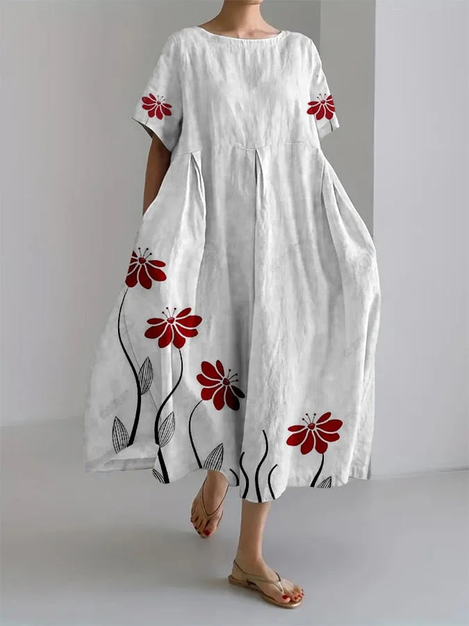 Rosalie™ | Flattering Summer Floral Maxi Dress