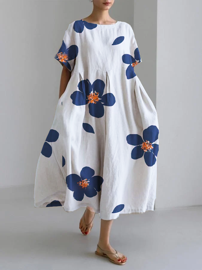 NORA™ | Flattering Summer Floral Maxi Dress