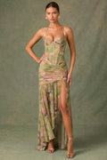 Esmeralda | Asymmetrical Bodycon Dress with Ruffles