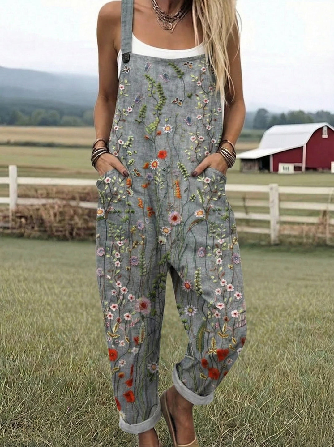 Grace™ | Comfort Fit Printed Overalls
