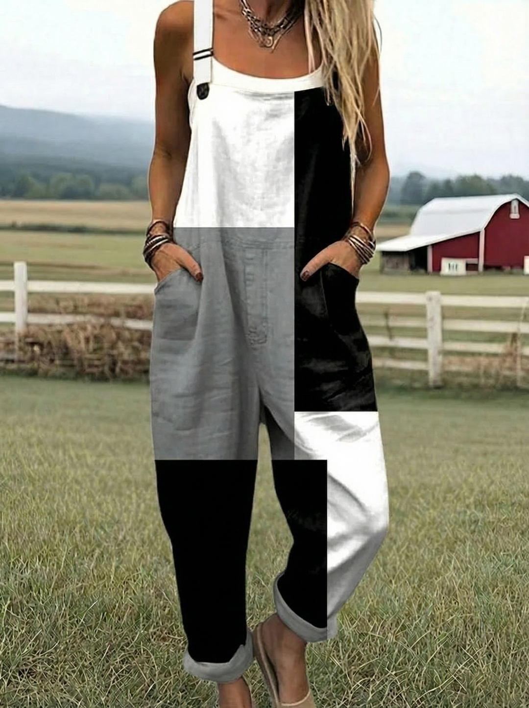 Hailey | Color Block Relaxed Jumpsuit