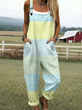 Peyton | Pastel Checkered Jumpsuit