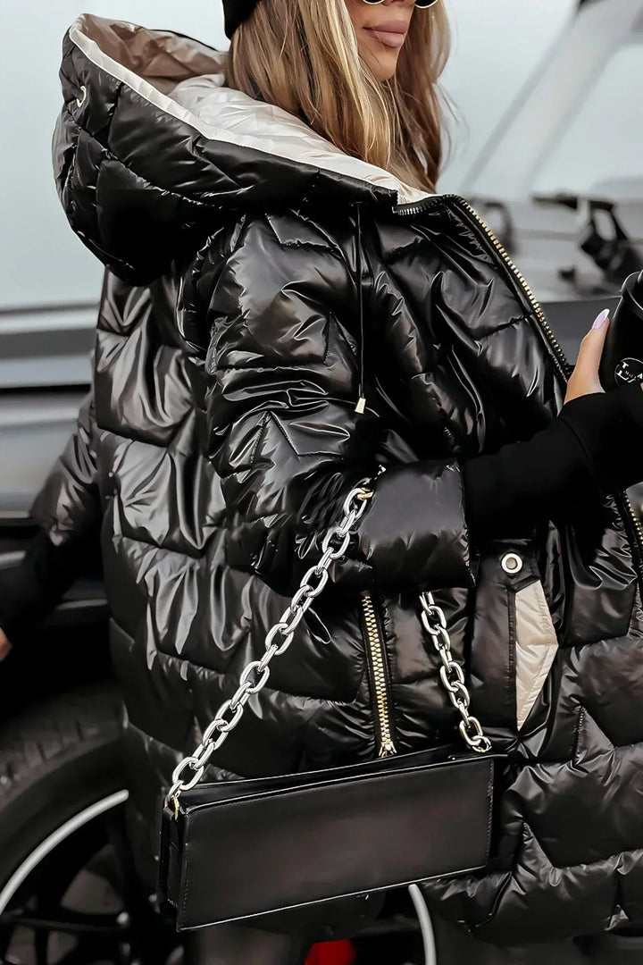 Eliza | Elegant winter coat with hood and padding