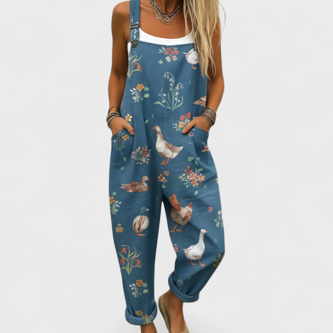Marta | Women's Artisan Jumpsuit with Straps