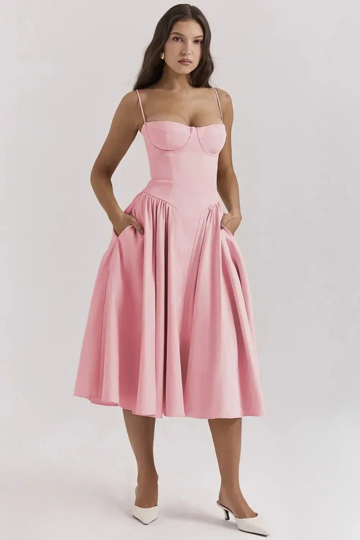 Kiki | Retro Midi Dress
