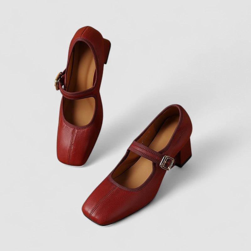 Sophia -  Orthopedic Leather Mary Jane Shoes